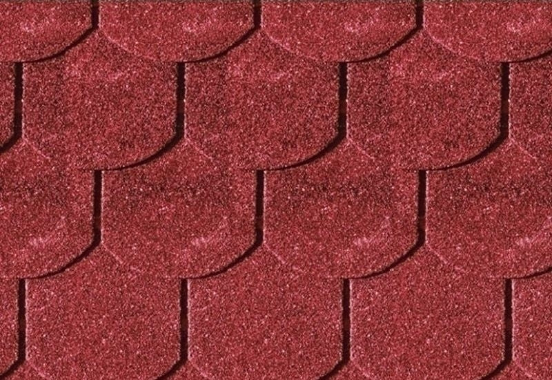 Karibu Dachschindeln Biberschwanz rot 21 Pakete