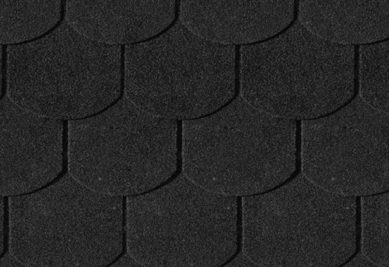 Karibu Dachschindeln Biberschwanz schwarz 1  Paket