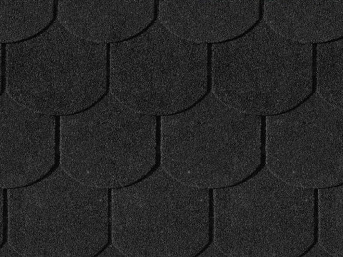 Karibu Dachschindeln Biberschwanz schwarz 1  Paket