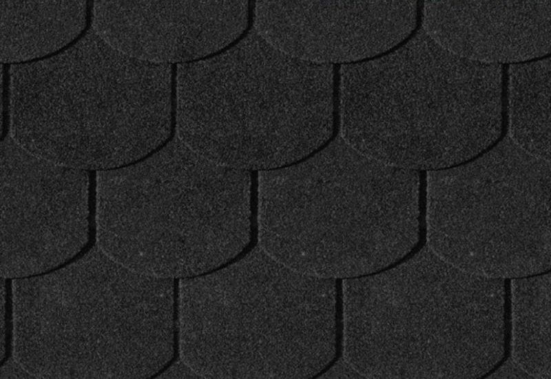 Karibu Dachschindeln Biberschwanz schwarz 1  Paket