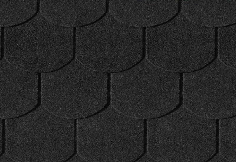 Karibu Dachschindeln Biberschwanz schwarz 14 Paket