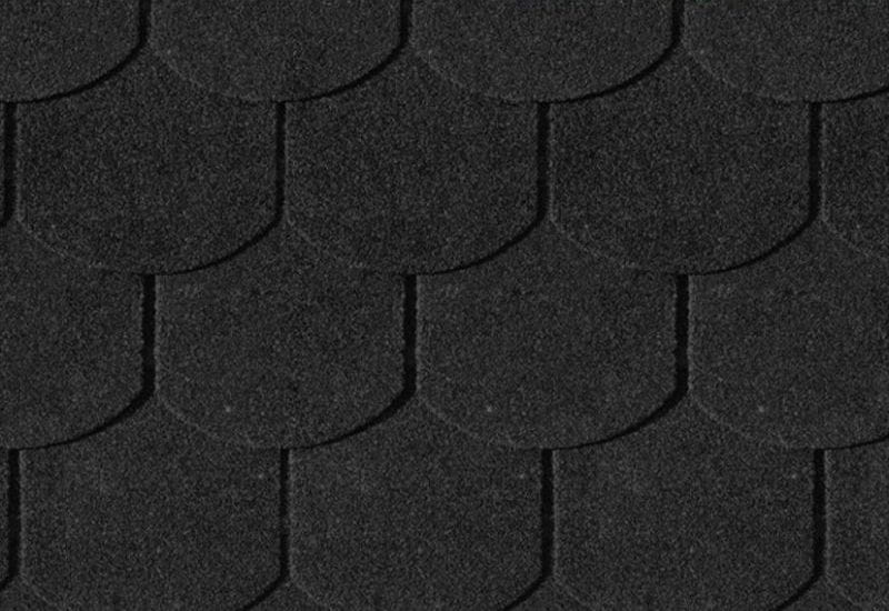 Karibu Dachschindeln Biberschwanz schwarz 15 Paket