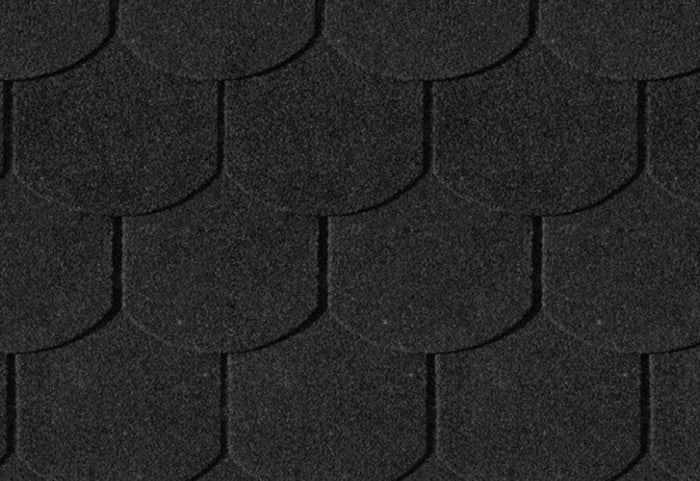 Karibu Dachschindeln Biberschwanz schwarz 15  Pakete