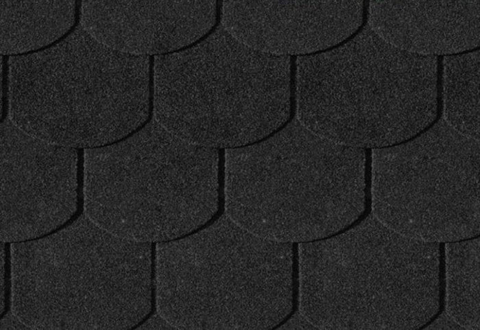 Karibu Dachschindeln Biberschwanz schwarz 8 Pakete