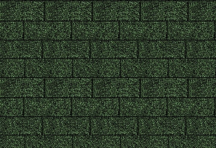 Karibu Dachschindeln Rechteck dunkelgrün 10  Pakete