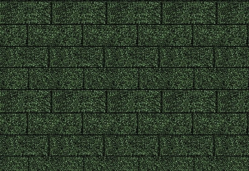 Karibu Dachschindeln Rechteck dunkelgrün 10 Pakete