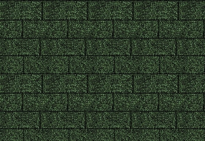 Karibu Dachschindeln Rechteck dunkelgrün 12 Pakete