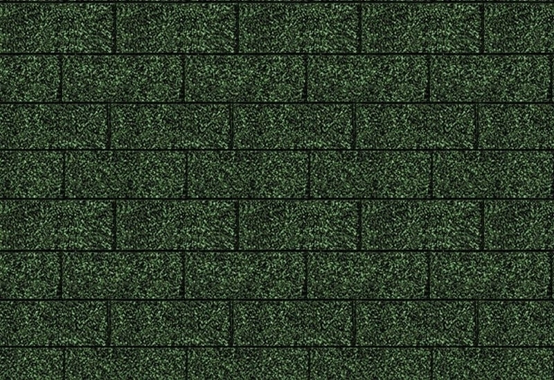 Karibu Dachschindeln Rechteck dunkelgrün 16 Pakete