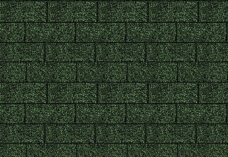 Karibu Dachschindeln Rechteck dunkelgrün 20 Pakete