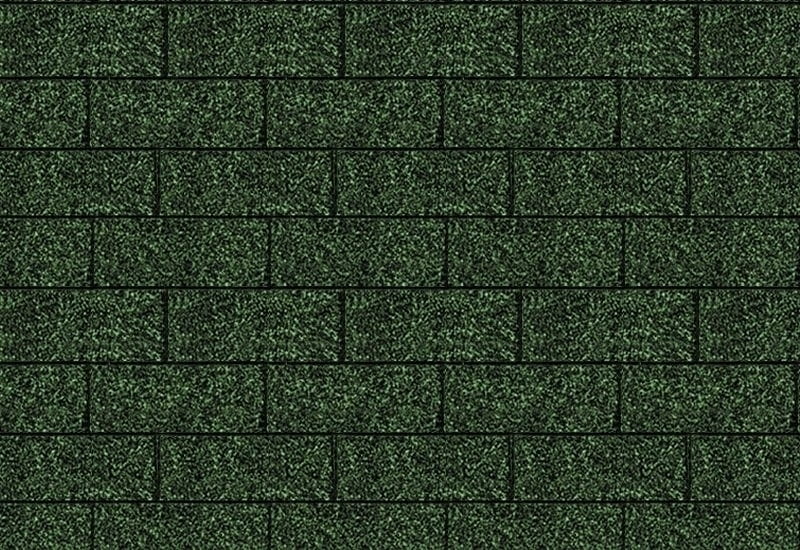 Karibu Dachschindeln Rechteck dunkelgrün 27 Pakete