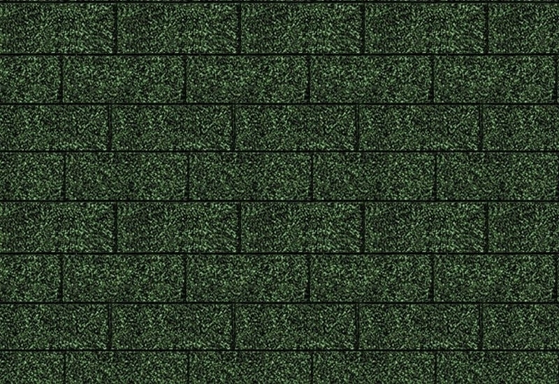 Karibu Dachschindeln Rechteck dunkelgrün 9 Pakete