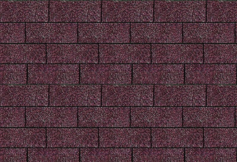 Karibu Dachschindeln Rechteck dunkelrot 1   Paket