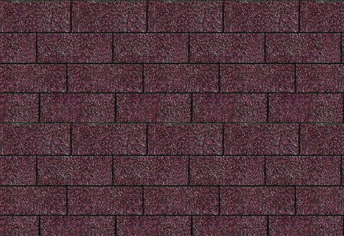 Karibu Dachschindeln Rechteck dunkelrot 1   Paket