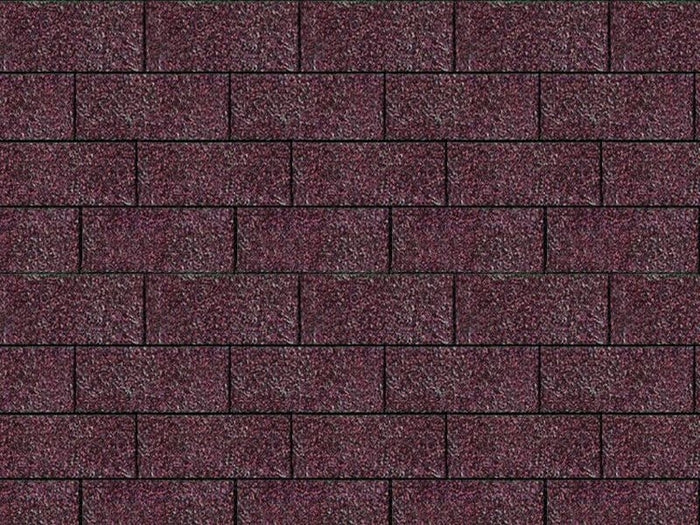 Karibu Dachschindeln Rechteck dunkelrot 1   Paket