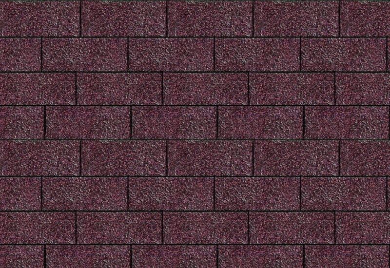 Karibu Dachschindeln Rechteck dunkelrot 1   Paket