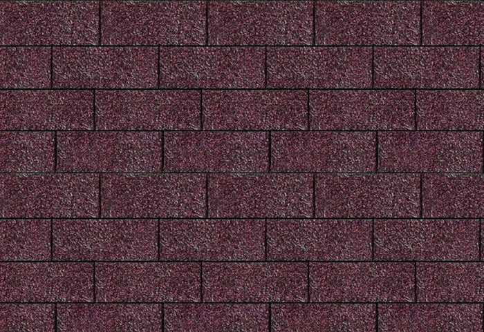 Karibu Dachschindeln Rechteck dunkelrot 1   Paket