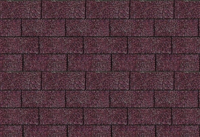 Karibu Dachschindeln Rechteck dunkelrot 10 Pakete