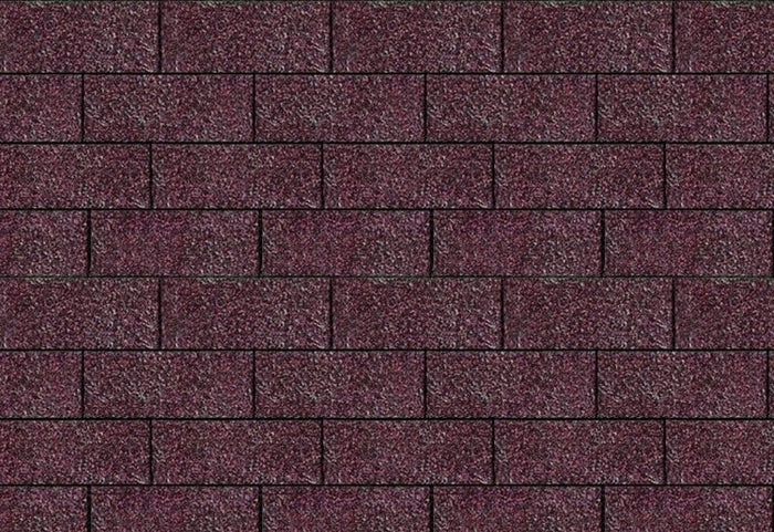 Karibu Dachschindeln Rechteck dunkelrot 10 Pakete