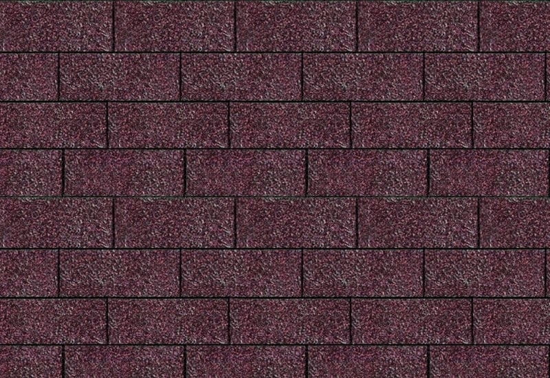 Karibu Dachschindeln Rechteck dunkelrot 11  Pakete