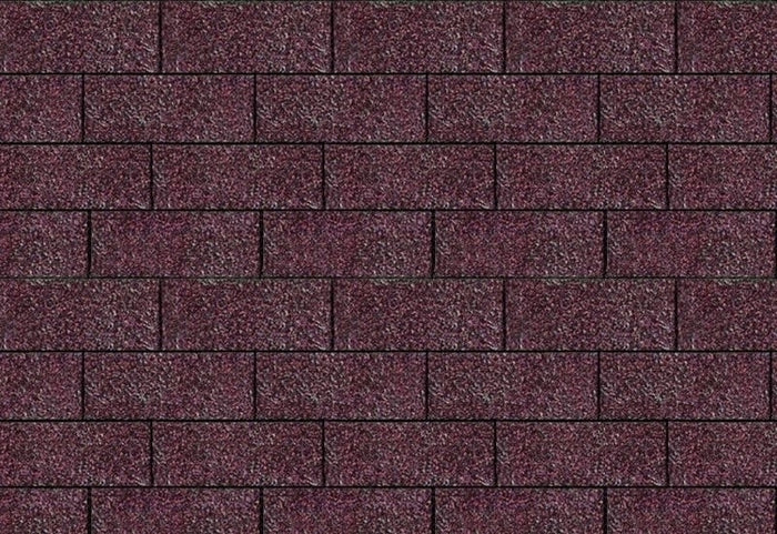 Karibu Dachschindeln Rechteck dunkelrot 11 Pakete