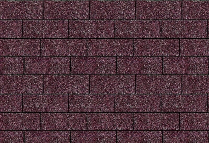 Karibu Dachschindeln Rechteck dunkelrot 12  Pakete