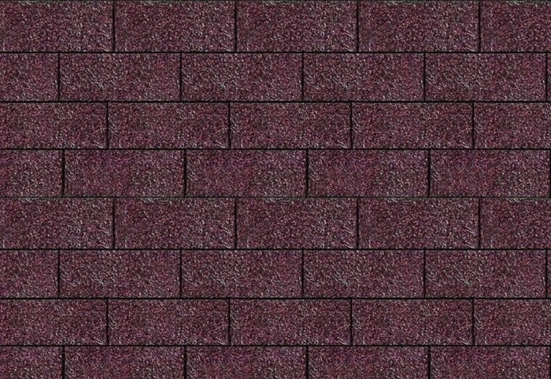 Karibu Dachschindeln Rechteck dunkelrot 14 Pakete