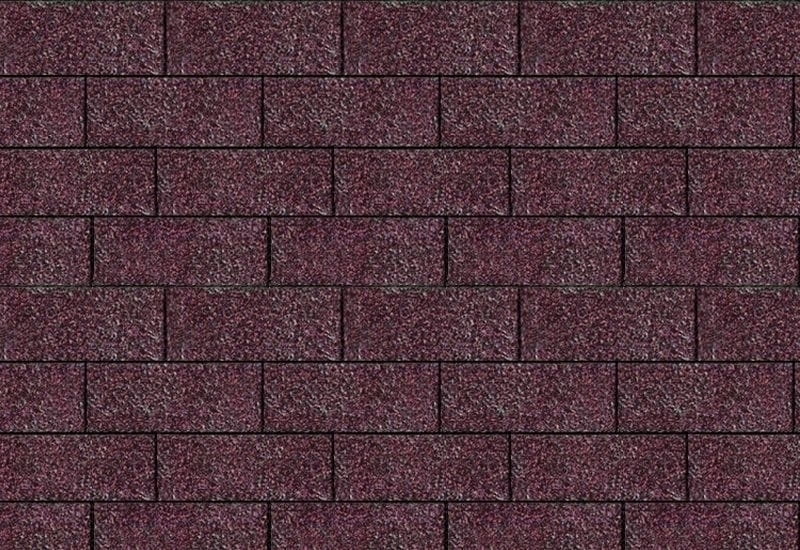 Karibu Dachschindeln Rechteck dunkelrot 15 Pakete