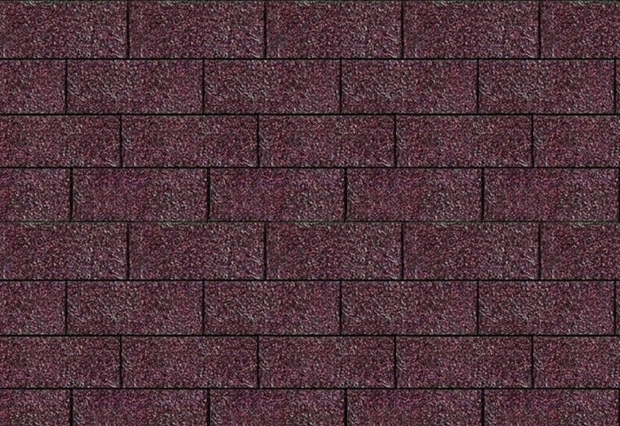 Karibu Dachschindeln Rechteck dunkelrot 16 Pakete