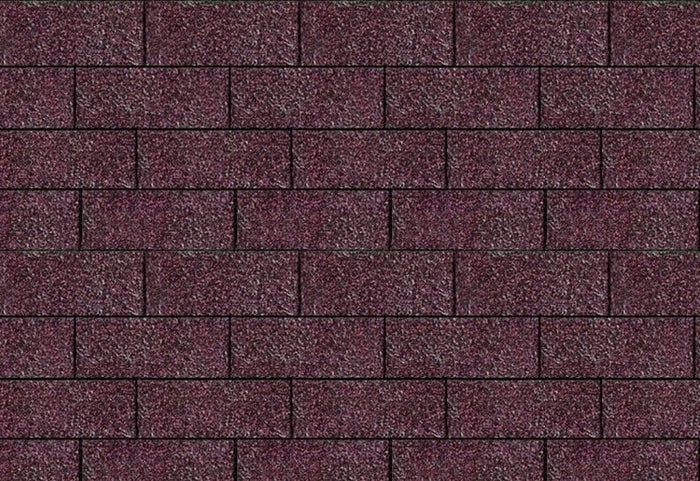 Karibu Dachschindeln Rechteck dunkelrot 17 Pakete