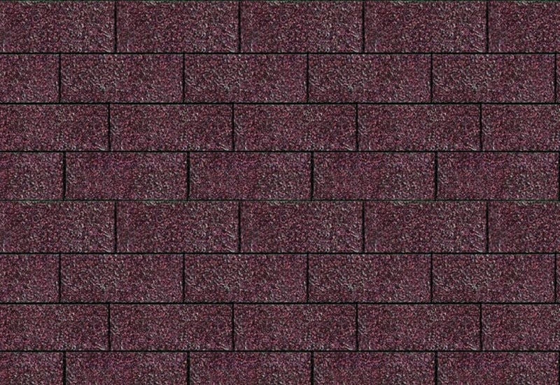 Karibu Dachschindeln Rechteck dunkelrot 2  Pakete