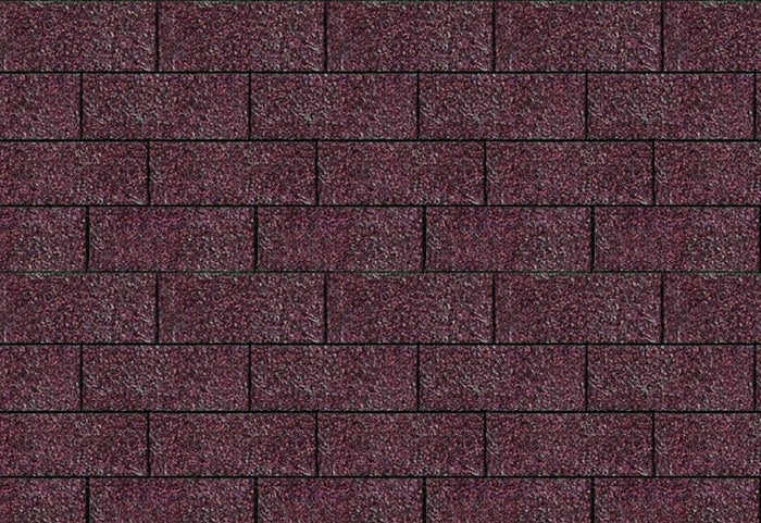 Karibu Dachschindeln Rechteck dunkelrot 2  Pakete