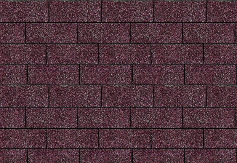 Karibu Dachschindeln Rechteck dunkelrot 2 Pakete