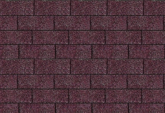 Karibu Dachschindeln Rechteck dunkelrot 21 Pakete