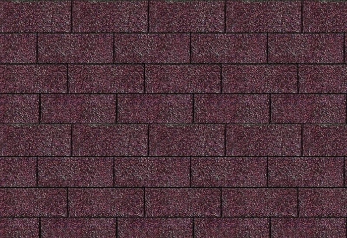 Karibu Dachschindeln Rechteck dunkelrot 27 Pakete