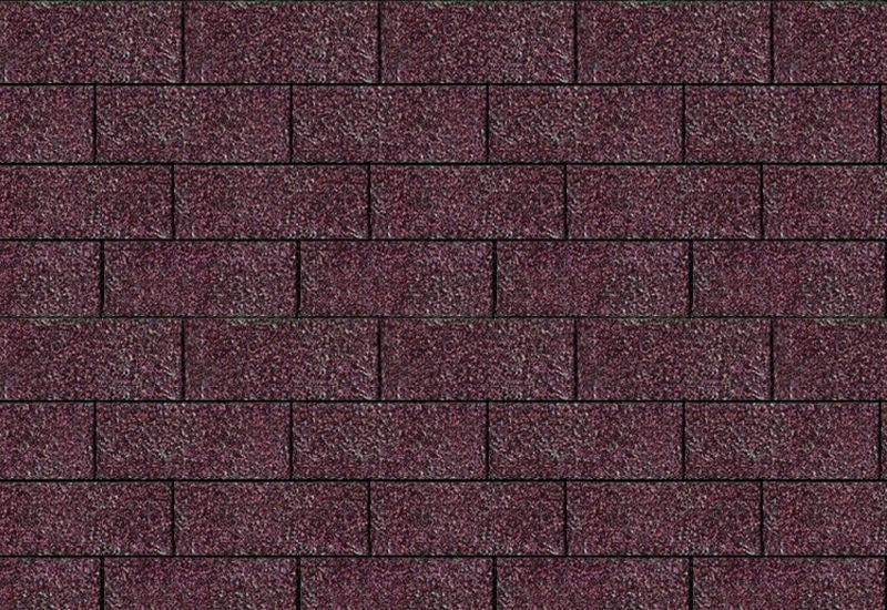 Karibu Dachschindeln Rechteck dunkelrot 5 Pakete