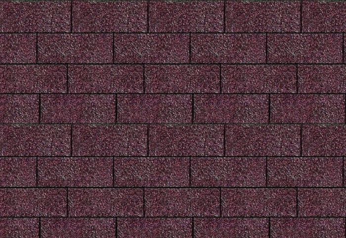 Karibu Dachschindeln Rechteck dunkelrot 5 Pakete