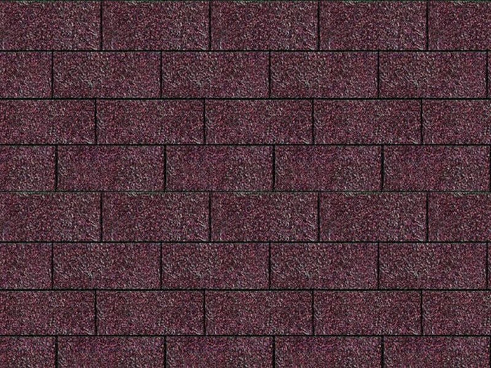 Karibu Dachschindeln Rechteck dunkelrot 6  Pakete