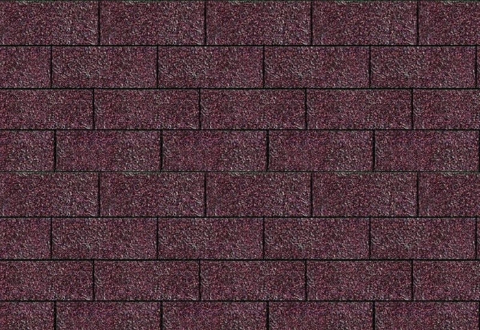 Karibu Dachschindeln Rechteck dunkelrot 6 Pakete