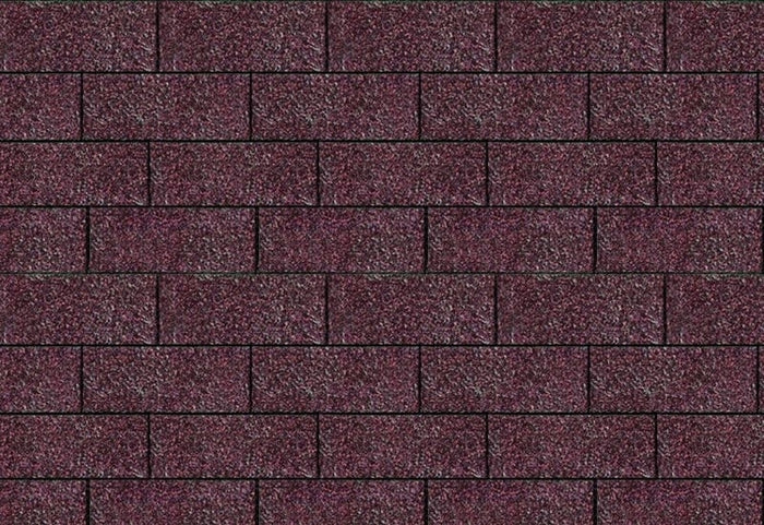 Karibu Dachschindeln Rechteck dunkelrot 7  Pakete