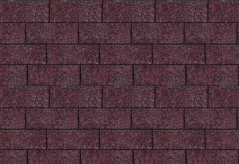 Karibu Dachschindeln Rechteck dunkelrot 7 Pakete