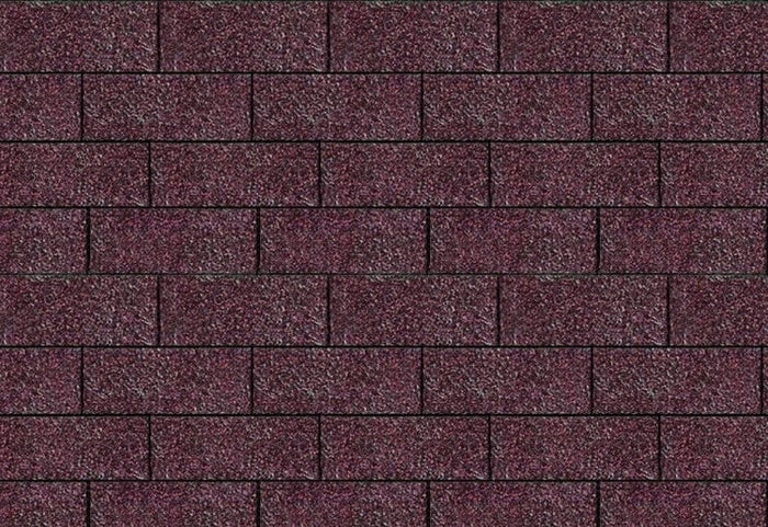 Karibu Dachschindeln Rechteck dunkelrot 7 Pakete