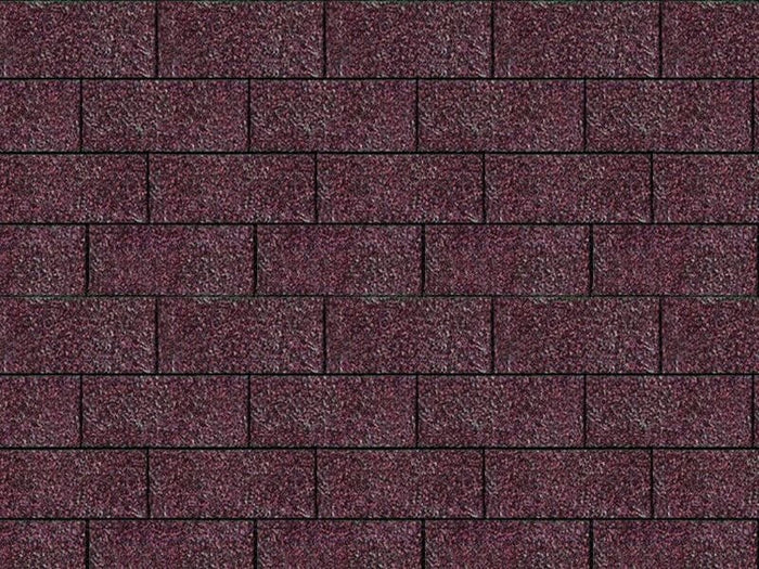 Karibu Dachschindeln Rechteck dunkelrot 8  Pakete