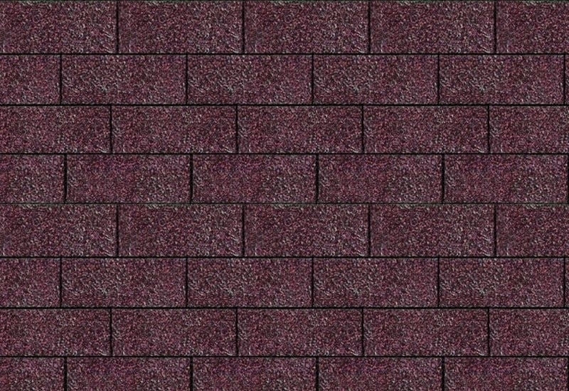 Karibu Dachschindeln Rechteck dunkelrot 8 Pakete