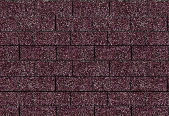 Karibu Dachschindeln Rechteck dunkelrot 8 Pakete