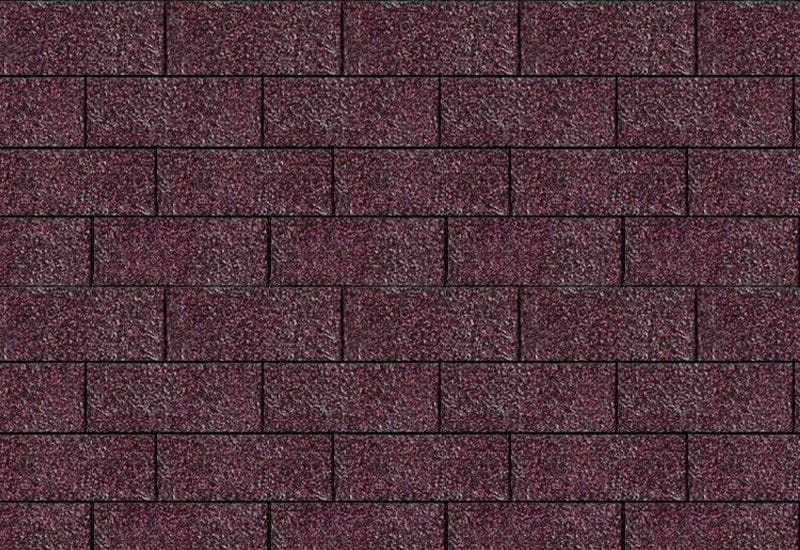 Karibu Dachschindeln Rechteck dunkelrot 9 Pakete