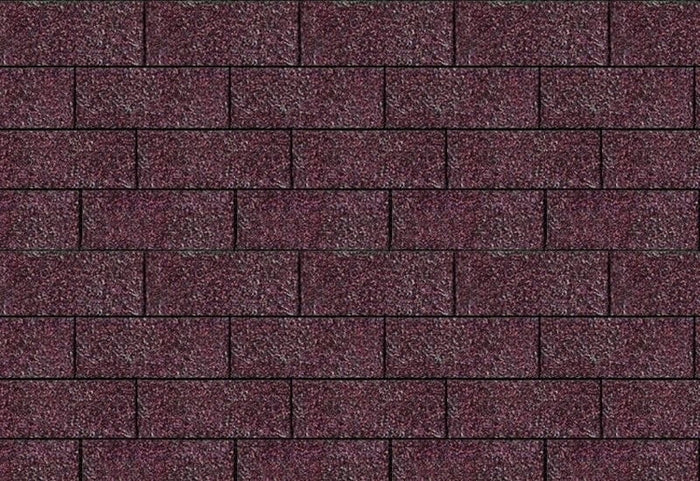 Karibu Dachschindeln Rechteck dunkelrot 9 Pakete