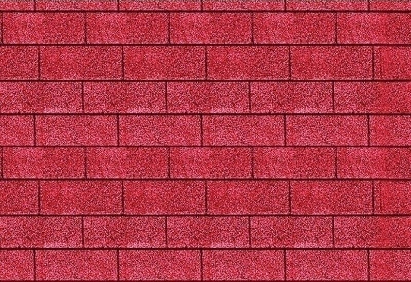 Karibu Dachschindeln Rechteck rot 27 Pakete