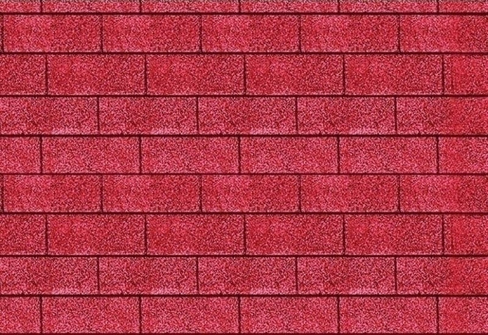 Karibu Dachschindeln Rechteck rot 27 Pakete