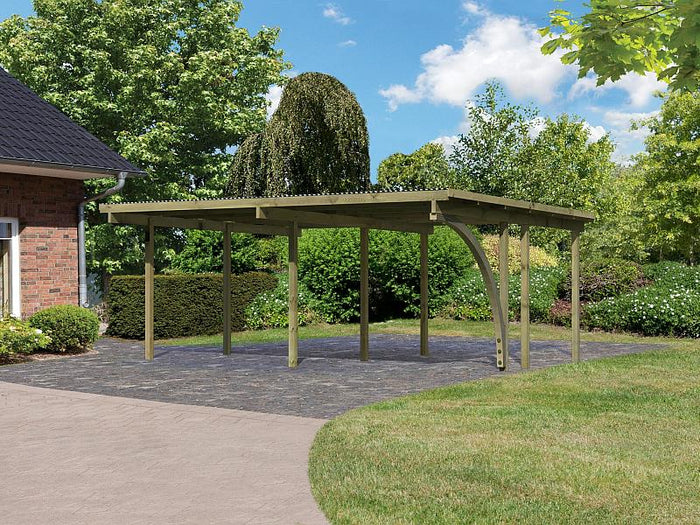 Karibu Doppelcarport ECO 1 Variante B kdi