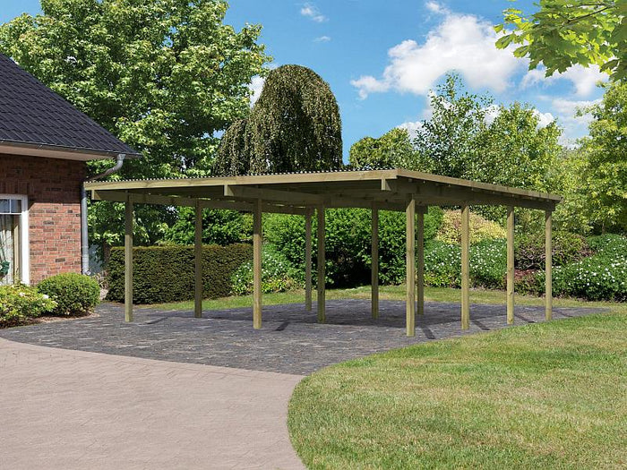 Karibu Doppelcarport ECO 2 Variante A kdi